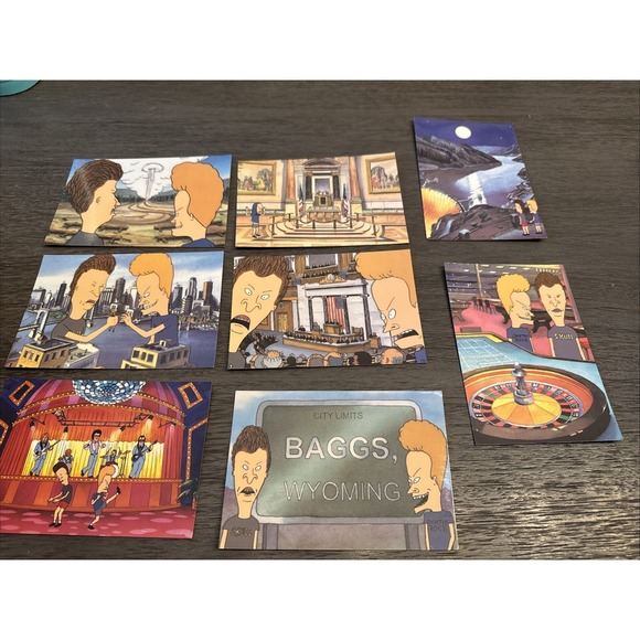 1996 Beavis and Butt-Head MTV Postcards Set of 8 Classico 4x6 Unused Vintage - Picture 1 of 8